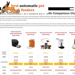 Best Automatic Pet Feeders 2017 with Comparison Chart