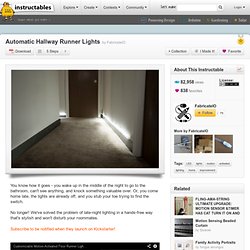 Automatic Hallway Runner Lights
