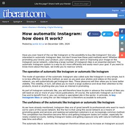 How automatic Instagram: how does it work?