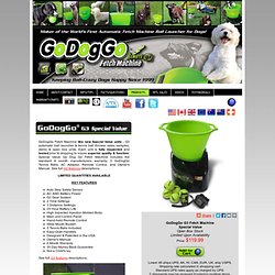 Automatic Ball Launcher & Tennis Ball Thrower for Dogs - Go Dog Go Fetch Machine - Best Interactive Toy for Active Dogs