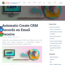 Automatic Create CRM Records on Email Receive