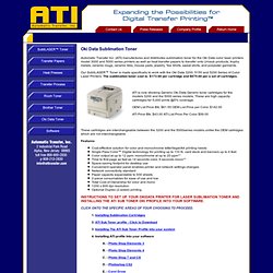 Automatic Transfer, Inc. - Sublimation Transfer Inks and Papers