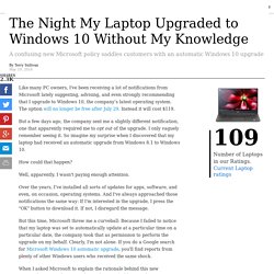 How to Avoid an Automatic Windows 10 Upgrade