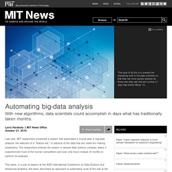Automating big-data analysis