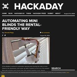 Automating Mini Blinds The Rental-Friendly Way