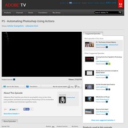 PS - Automating Photoshop Using Actions