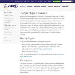 Puppet Open Source: IT Automation Software for System Administrators