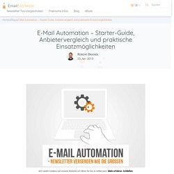 E-Mail Automation - großer Starter-Guide mit Anbietervergleich