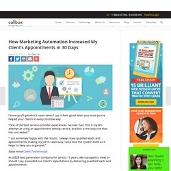 How Marketing Automation Increased My Client's Appointments in 30 Days