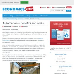Automation – benefits and costs