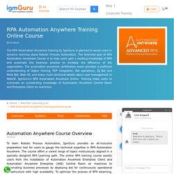 RPA Automation Anywhere Training