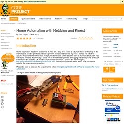Home Automation with Netduino and Kinect