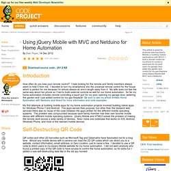 Using jQuery Mobile with MVC and Netduino for Home Automation