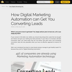 How Digital Marketing Automation can Get You Converting Leads