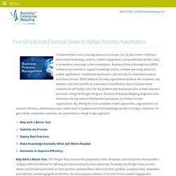 Five Simple but Essential Steps to Better Process Automation - Business Enterprise Mapping