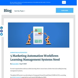 5 Marketing Automation Workflows Learning Management Systems Need