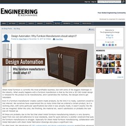 Design Automation: Why Furniture Manufacturers should adopt it?