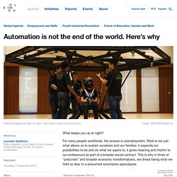 Automation is not the end of the world. Here’s why