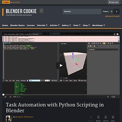 Task Automation with Python Scripting in Blender