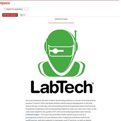 Best Automation Software For Today's IT Industry - Labtech Scripts - Quora