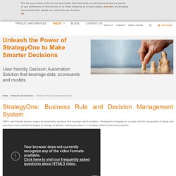 Achieve Decision Automation through CRIF's StrategyOne