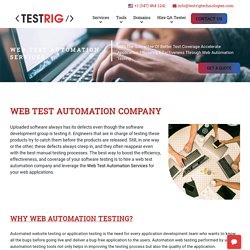 Web Automation Company-Testrig Technologies