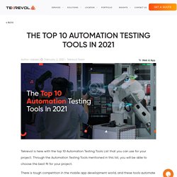 The Top 10 Automation Testing Tools In 2021