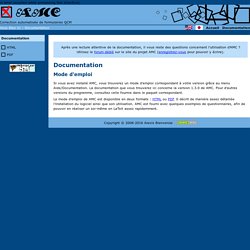 AMC - Conception et correction automatique de QCM - Documentation
