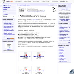 Automatisation d’une facture - OpenOffice.org