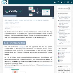 Automatisez vos publications sur les réseaux sociaux avec SociallyMap