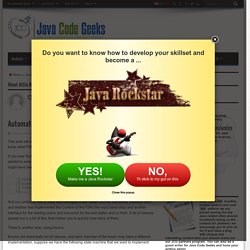 Automaton implementation in Java