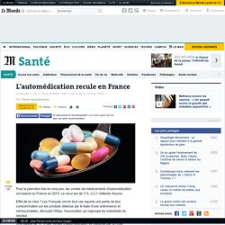 L'automédication recule en France