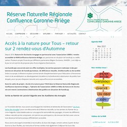 Accès à la nature pour Tous - retour sur 2 rendez-vous d'Automne - RNR Confluence Garonne-Ariège