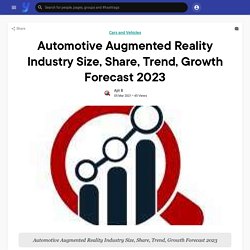 Automotive Augmented Reality Industry Size, Share, Trend, Growth Forecast 2023