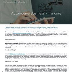 MMN Automotive Business Financing