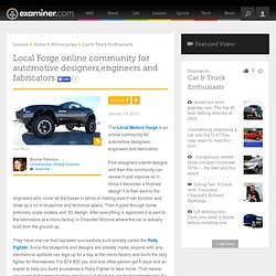 Local Forge online community for automotive designers,engineers and fabricators - Los Angeles LA