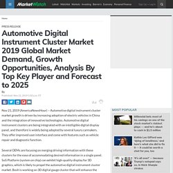 Automotive Digital Instrument Cluster Market 2019 Global Market Demand, Growth Opportunities, Analysis By Top Key Player and Forecast to 2025