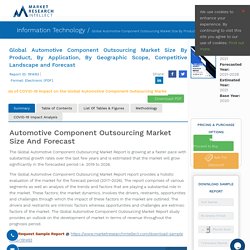 Automotive Component Outsourcing Market Size, Share, Outlook and Forecast