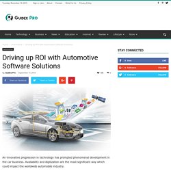 Driving up ROI with Automotive Software Solutions - Guidex Pro