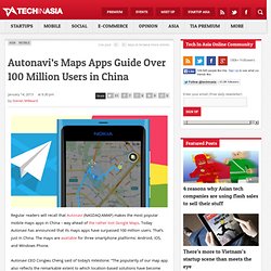 Autonavi's Maps Apps Guide Over 100 Million Users in China