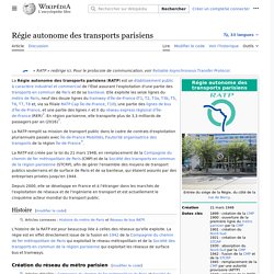 Régie autonome des transports parisiens