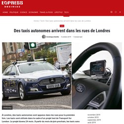 Des taxis autonomes arrivent dans les rues de Londres