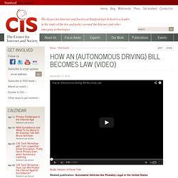 How an (Autonomous Driving) Bill Becomes Law (Video)
