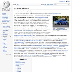 Autonomous car - Wikipedia, the free encyclopedia - Aurora