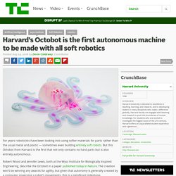 Harvard’s Octobot is the first autonomous machine to be made with all soft robotics