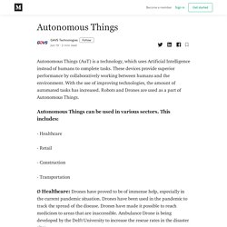 Autonomous Things - GAVS Technologies - Medium