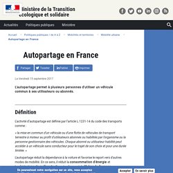Autopartage en France