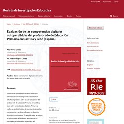 Evaluación de las competencias digitales autopercibidas del profesorado de Educación Primaria en Castilla y León (España)