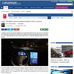 Tesla : l'Autopilot a encore quelques progrès à faire, la preuve