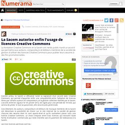 La Sacem autorise enfin l'usage de licences Creative Commons